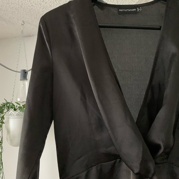 PrettyLittleThing Satin Dress - Picture 2 of 4